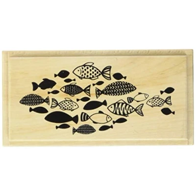 Imagen de Knorr Prandell 211801111 Sello de madera &quot;comunión y confirmación Diseño tamaño 9, 5 x 4, 7 cm, diseño: pescado bandada
