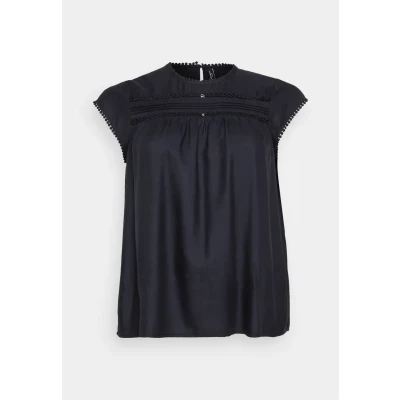 Imagen de Vero Moda Curve Vmdebbie Pleat Camiseta estampada, Mujer, Talla: 44, Black