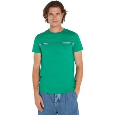 Imagen de Tommy Hilfiger Stripe Chest TEE Camiseta estampada, Hombre, Talla: XL, Olympic green
