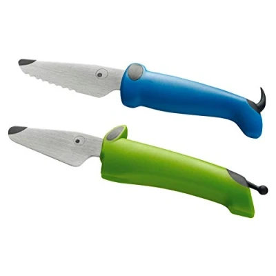 Imagen de KUHN RIKON kinderkitchen Kindermesser Set 2 teilig, grün/blau, ab 3 Jahren