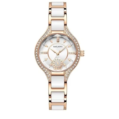 Imagen de Ziyan reloj de Pulsera para mujer, analógico cuarzo, elegante diseñador, joyas baratas, regalo, dorado,