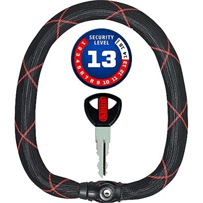 Imagen de ABUS 88693 Candado de cadena, negro, 140 cm