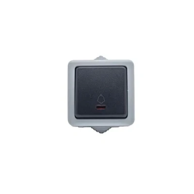 Imagen de Prendeluz Pulsador Led luminoso estanco IP54 10A 250V