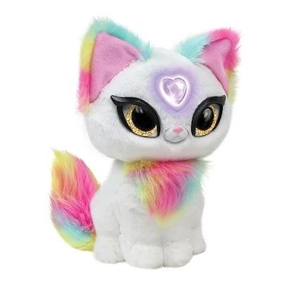 Imagen de My Fuzzy Friends Magic Whisper Luna Blanco, Juguete Interactivo de Peluche con Sonidos, te responde y susurra, niños niñas Desde 4 años, Famosa (MYG00202)