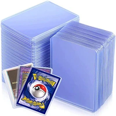 Imagen de WAIZHIUA 100 Piezas Clear Regular Toploader 76x101mm, Fundas para Cartas Estándar Coleccionables