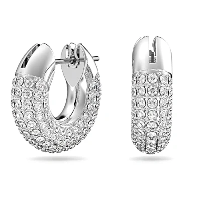Imagen de Swarovski Dextera PAVÉ Pendientes, Mujer, Talla: One Size, White