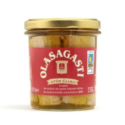 Imagen de LOMOS DE ATUN CLARO CON ACEITE OLIVA 315 GR BIO