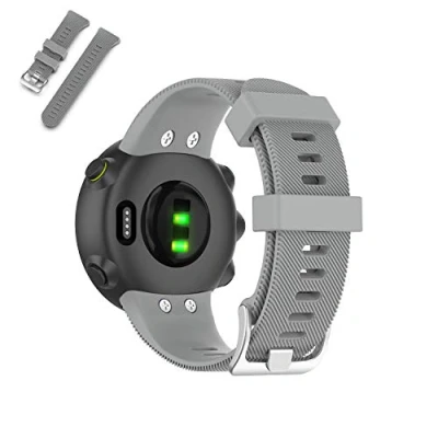 Imagen de WEINISITE Pulsera para Garmin Forerunner 45,Silicona Repuesto Correa 45S/Forerunner 45 Running Watch (Gris)