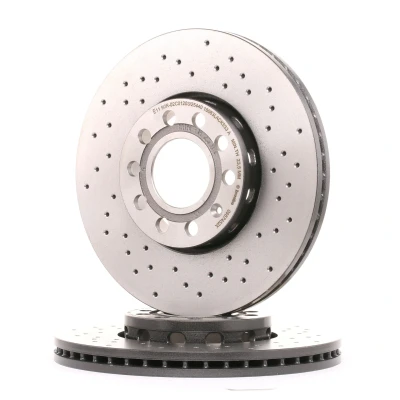 Imagen de BREMBO XTRA LINE 09.5745.2X Disco de freno 288 25 5 perforado/ventil. int. revestido altamente carbonizado con tornillos AUDI: A4 B6 Avant norauto,