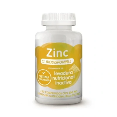 Imagen de Energy Feelings comprimidos Biodisponibles de Zinc Levadura Nutricional Funcionamiento normal del Sistema Inmunológico, mejora la Testosterona y Función Cognitiva 120 500mg