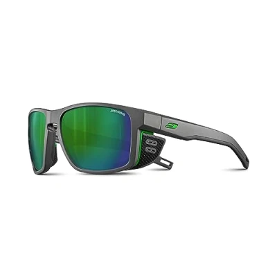 Imagen de Julbo Shield Gafas DE Sol, Gris/Verde, Talla única Unisex Adulto