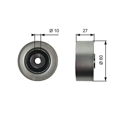 Imagen de GATES T36392 Rodillo Guia FleetRunner Micro V Stretch Fit PEUGEOT: 206 Hatchback, CITROËN: Xsara Picasso
