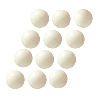 Imagen de DOJA Barcelona Pelotas Futbolin de Resina 34mm Pack 12 Blanca Bolas para Duras Profesional Bar, Sala Juegos Apto Adultos Aficionados y Profesionales