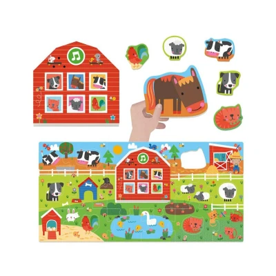 Imagen de Puzzle Sonoro Montessori con Animales