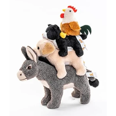 Imagen de Uni Toys Músicos de Bremen Stadtmusikanten 32 cm (Altura) Peluche Peluche, Figura Cuento Hadas