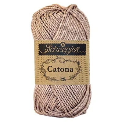 Imagen de Scheepjes Hilo de algodón Catona, 257 color malva envejecido, 1 x 25 g