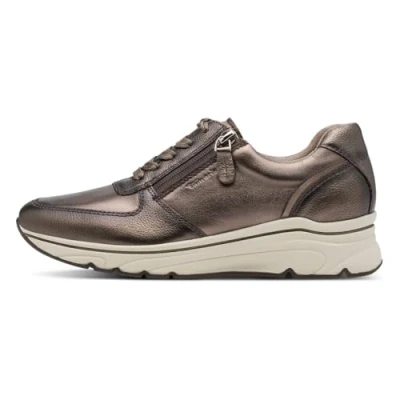 Imagen de Tamaris Zapatillas bajas para mujer, plantilla intercambiable, marrón claro, 38 EU