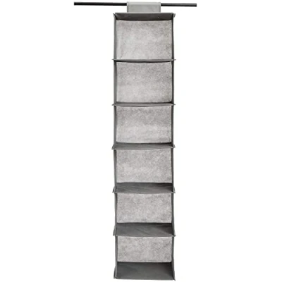 Imagen de Amazon Basics Organizador colgante de 6 niveles, Gris, 22 cm x 23 29