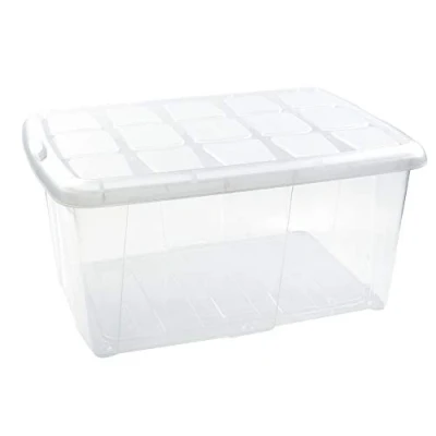 Imagen de PLASTIC FORTE, Caja de almacenamiento, Multicolor, 60 litros, sin ruedas