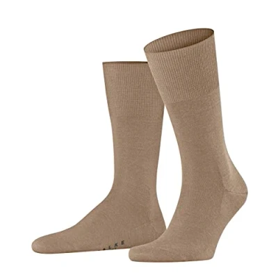 Imagen de FALKE Airport M So lana algodón lisos 1 par, Calcetines Hombre, Marrón Camel 5038, 39 40