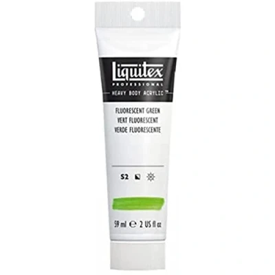 Imagen de Liquitex Acrílico Heavy Body pintura acrílica para bellas artes de cuerpo espeso calidad profesional, color verde fluorescente 59 ml