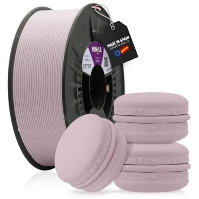 Imagen de WINKLE Filamento PLA HD Pastel Lila Suave Impresora 3D 1,75mm 1kg Color Sin Brillo Precisión Dimensional Bobina