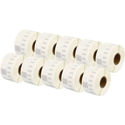 Imagen de Aftertech 10 Rollos de Etiquetas Semitransparentes Compatibles (2600 Totales) para Dymo LabelWriter Seiko SLP Impresoras S0722410 10x99013