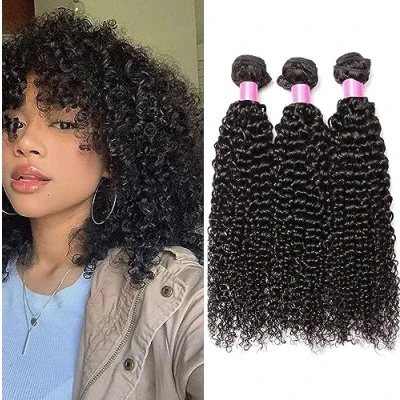 Imagen de Extensiones Brasileñas de Pelo Natural brasileño, Mechas rizado 3 rizos 14 pulgadas extensión 150g