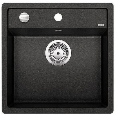 Imagen de Blanco 518521 Fregadero con Moderno Diseño para Armarios Bajos de SILGRANIT , Gris Antracita, 50 cm Ancho