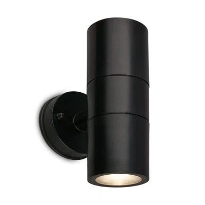 Imagen de BRILONER Aplique de exterior IP54 protección contra salpicaduras agua y polvo, casquillo GU10, máx. 7W, lámpara exterior, aplique, foco, iluminación luz 16x7,5x11 cm, negro