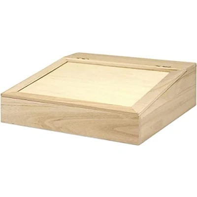 Imagen de RAYHER 62409000 Caja de Madera con Tapa, FSC Mix Credit, 24 x 12 cm, + 4 Compartimentos