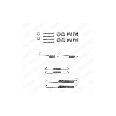 Imagen de DELPHI LY1229 Juego de accesorios, zapatas freno PEUGEOT: 206 Hatchback, 306 Cabrio, 106 II CITROËN: ZX Saxo Hatchback