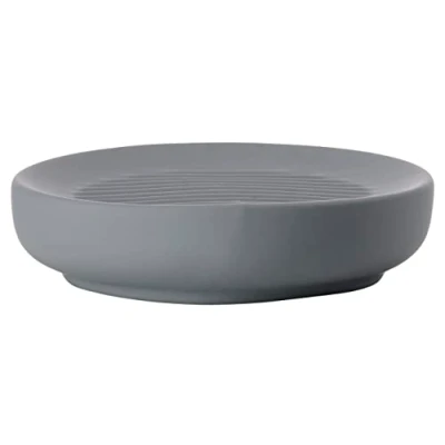Imagen de Zone Denmark 331208 bandeja para jabón Gris Bandejas (Gris, Porcelana, Alrededor, Baño, 12 cm, 30 mm)