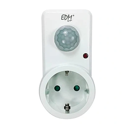 Imagen de EDM 03225 Clavija con Detector de Movimiento, Multicolor, 1200 W