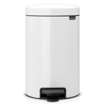 Imagen de Brabantia NewIcon Cubo de Basura Pedal 12 litros, Color Blanco