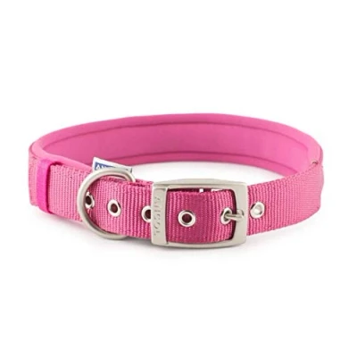 Imagen de Ancol Patrimonio Nylon Padded Collar de Perro, Mediano, Raspberry