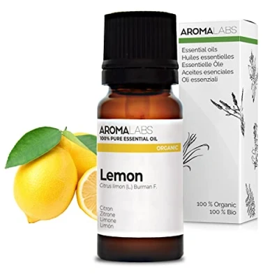 Imagen de BIO Aceite Esencial LIMÓN 10mL 100% Puro, Natural, Quimiotipado y Certificado AB AROMA LABS (Marca Francesa)