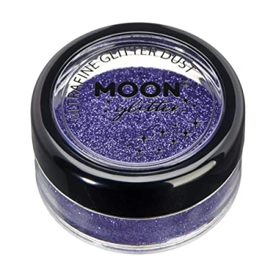 Imagen de Polvo de brillantina ultrafino clásico por Moon Glitter 100% Brillo Cosmético para la Cara, Cuerpo, Uñas, Cabello y Labios 5g Lavanda