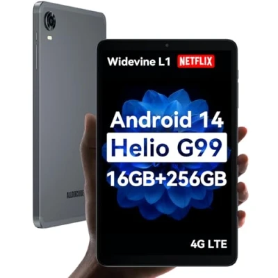 Imagen de ALLDOCUBE Tablet Android 14, Helio G99 iPlay 60 Mini Pro de 8.4 Pulgadas, 16 GB RAM, 256 ROM, 512 Ampliable, Pantalla FHD 1920 x 1200, Widevine L1, 6050 mAh, cámara 5 MP/13 MP