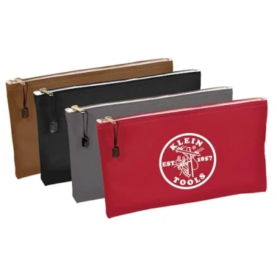 Imagen de Klein Tools 5141 bolsa de herramientas con cremallera, lona herramientas, utilidad, depósito bancario, 12.5 x 7 pulgadas,