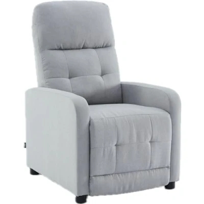 Imagen de ASTAN HOGAR Sillón Relax con Reclinación Manual, Tapizado en Tela, Modelo Yum AH AR31000GR, Gris Claro,