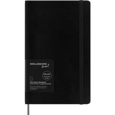 Imagen de Moleskine Smart Notebook, Sistema de Escritura Inteligente, Cuaderno Inteligente Tapa Blanda, Páginas en Blanco y Cierre Elástico, Tamaño Grande 13 x 21, Color Negro