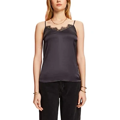 Imagen de ESPRIT 112ee1f316 Blusas, 010/antracita, M para Mujer
