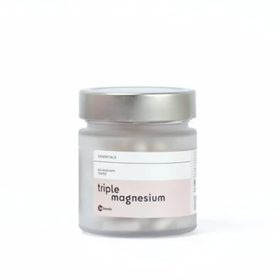 Imagen de be levels Triple Magnesio + Bisglicinato Malato de Taurato 60 Cápsulas Veganas Vitamina B6 Energía, Recuperación Muscular, Sueño Profundo, Migrañas y Estrés
