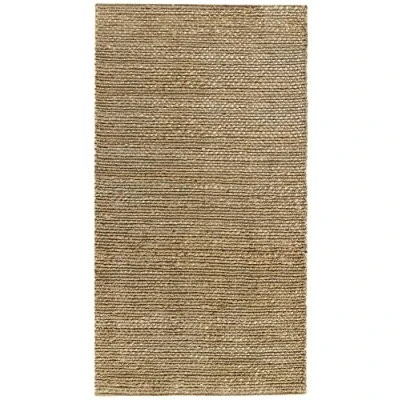 Imagen de HAMID Alfombra de Yute Giralda 100% Fibra Natural, Suave y Alta Resistencia, Tejida a Mano, Salón, Comedor, Dormitorio, Pasillo, Color Natural (150x80cm)