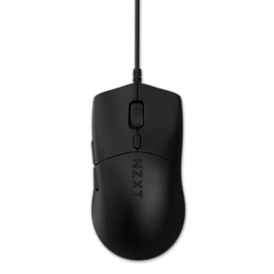 Imagen de NZXT Lift 2 Symm Ratón para Juegos con Cable simétrico y Ligero Diseño de 58 g Tasa sondeo 8K Interruptores ópticos Sensor óptico PPP 26K Pies PTFE 100% Negro