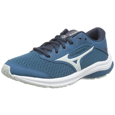 Imagen de Mizuno Wave Rider 25 Jr, Zapatillas de running Unisex niños, Moroccan Blue Misty Teclips, 32.5 EU