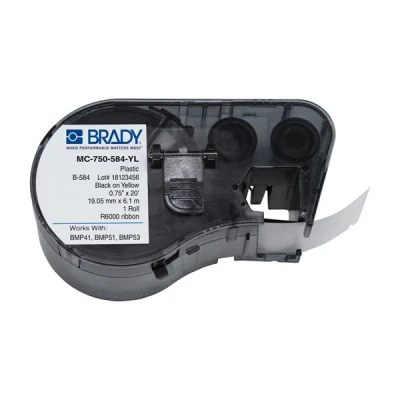 Imagen de Brady MC 750 584 YL Etiquetas de plástico 19,05 mm x 6,1 m (original)