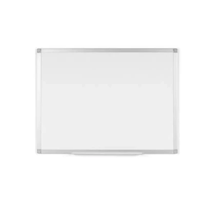 Imagen de BoardsPlus Pizarra blanca con marco de aluminio y bandeja, 90 x 60 cm (no magnética)