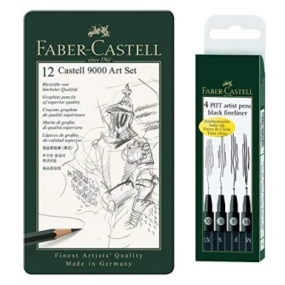 Imagen de Faber Castell 119065 9000 Lote de 12 lápices papel 8B 2H